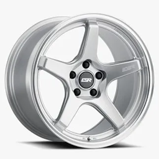 ESR APX5C 18.0x9.5 ET35 5x115  / 72.56 (Custom Drill) - Hyper Silver - Machined Lip